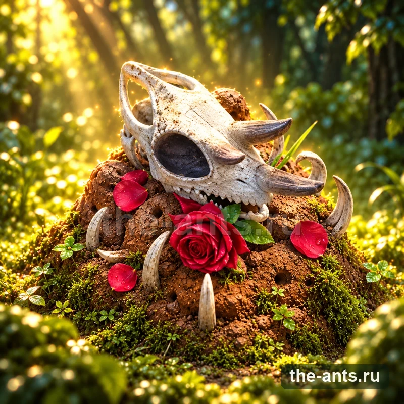 Череп в Розах