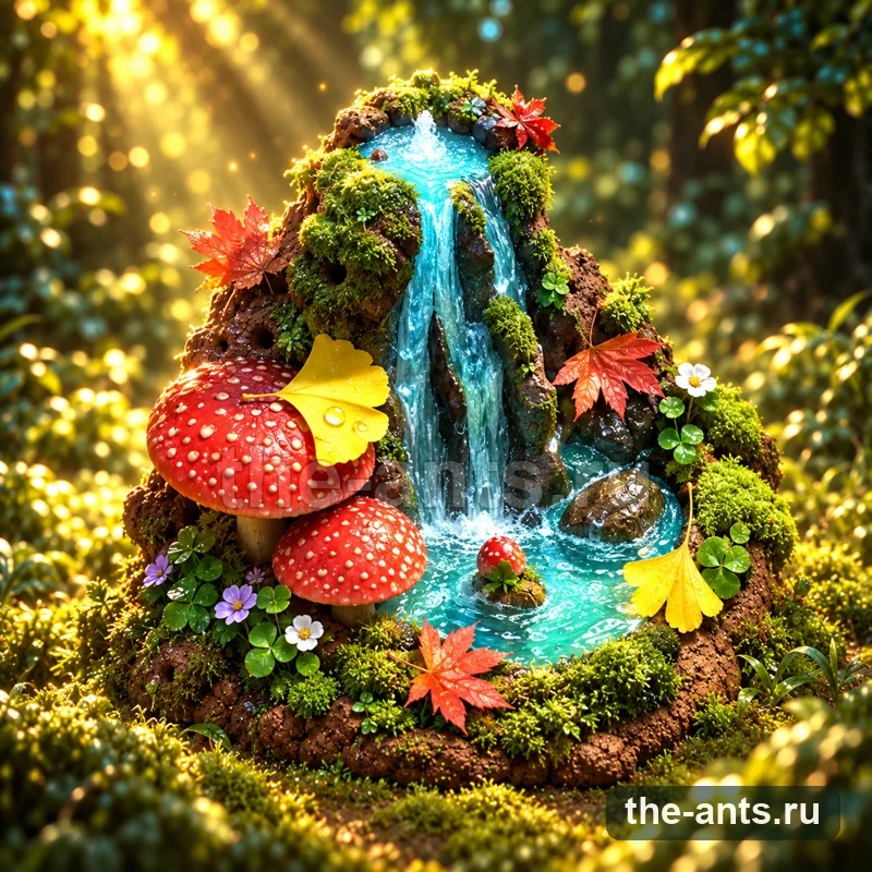 Осенний водопад