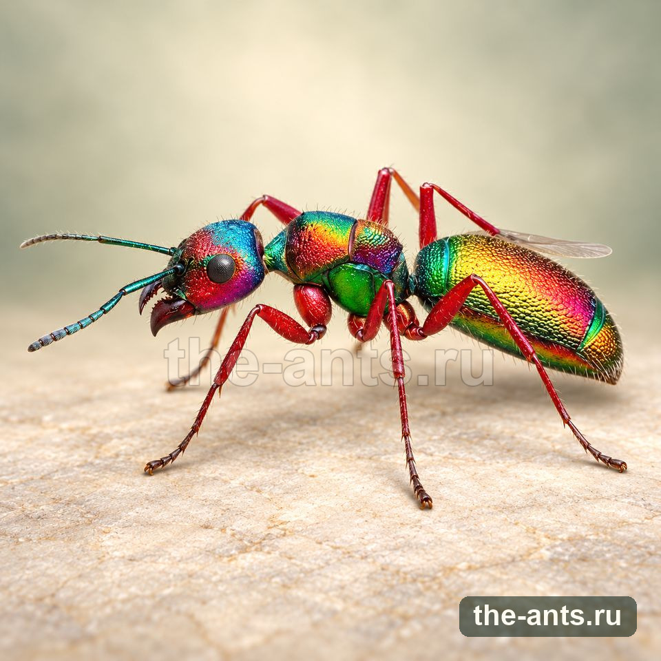 Радужный Красноногий Муравей