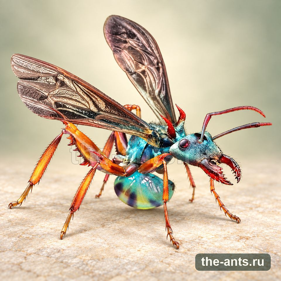 Золотокольцый Изогнутый Муравей